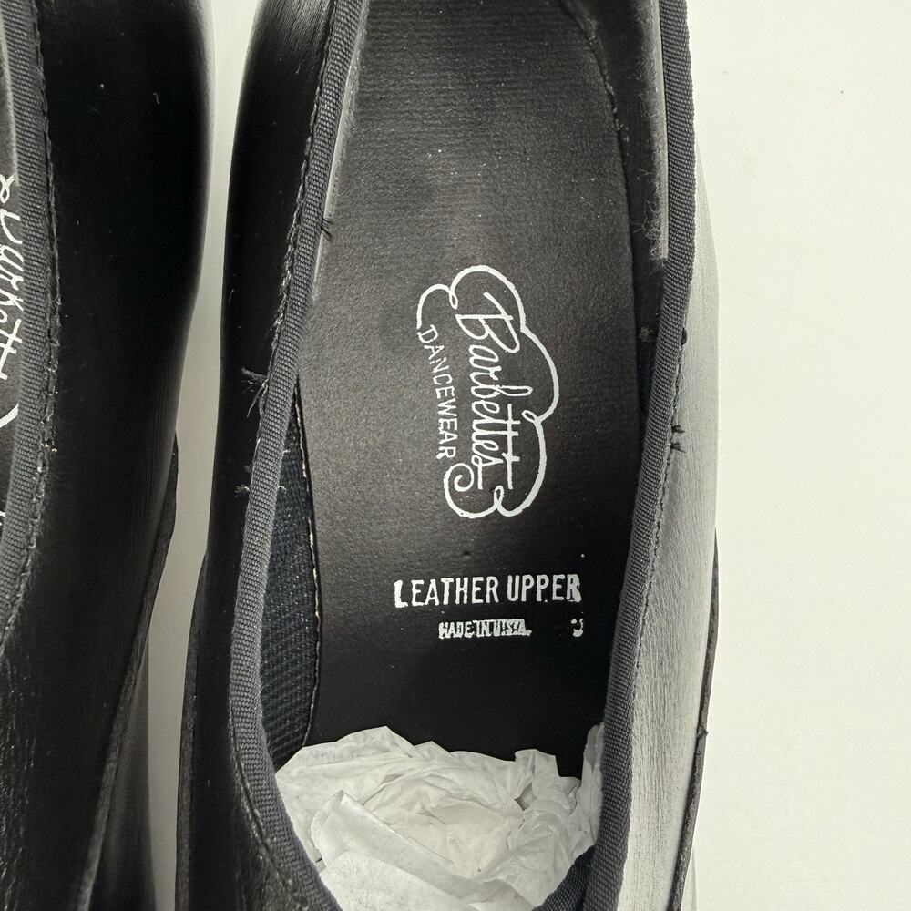Barbette’s Vintage Black Leather Ballroom Dance Shoes Men’s Size 10M USA Made - Picture 7 of 11